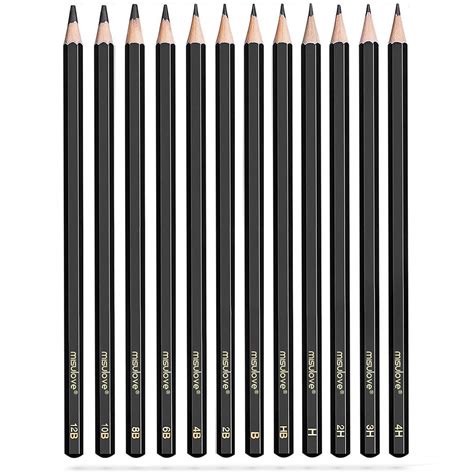 Misulove Professional Drawing Sketching Pencil Set 12 Pack Art