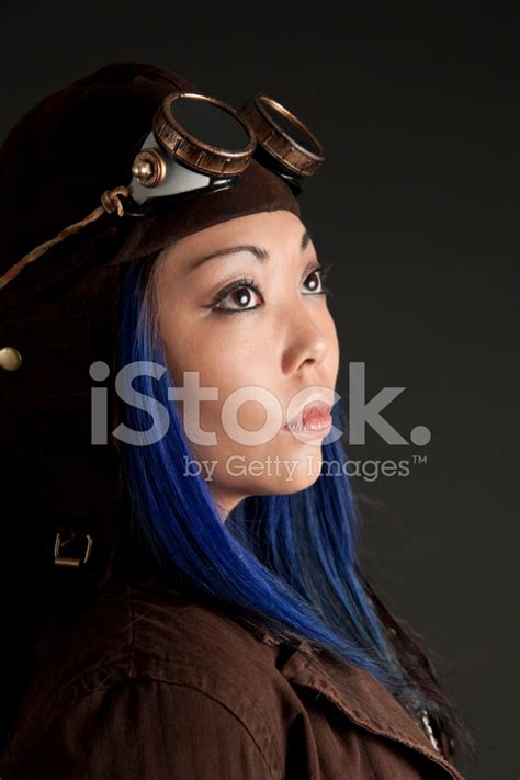 Asian Steampunk Model Stock Photo Royalty Free Freeimages