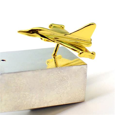 Custom 3d Gold Airplane Lapel Pin