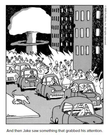 An Old Comic Strip With Cars And People In The Street