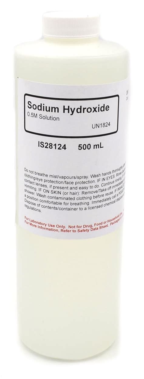 Sodium Hydroxide Solution 05m 500ml The Curated Chemical