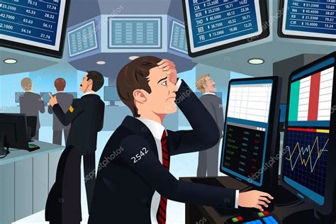 Stock Trader In Stress — Stock Vector © Artisticco 61993143