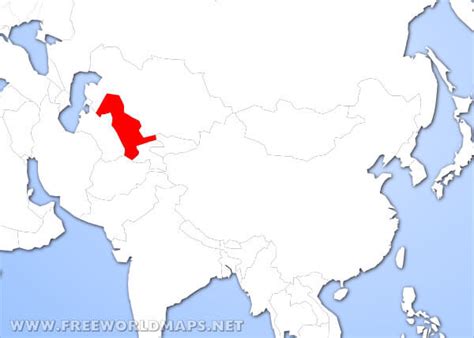Where is Uzbekistan located on the World map?