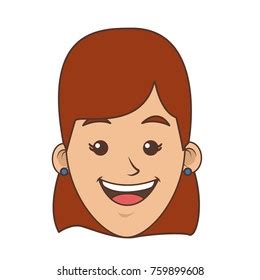 Woman Smiling Cartoon Stock Vector Royalty Free 759899608 Shutterstock