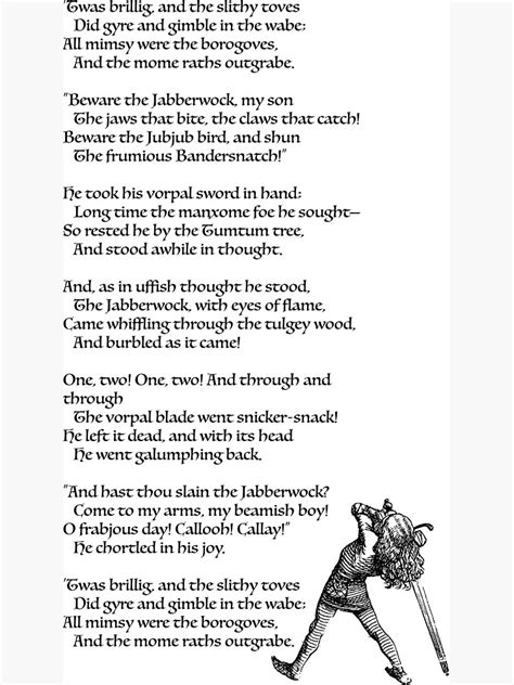Printable Jabberwocky Poem Printable Word Searches