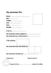 Write for a blog that shows you know the job? Personal profile worksheets