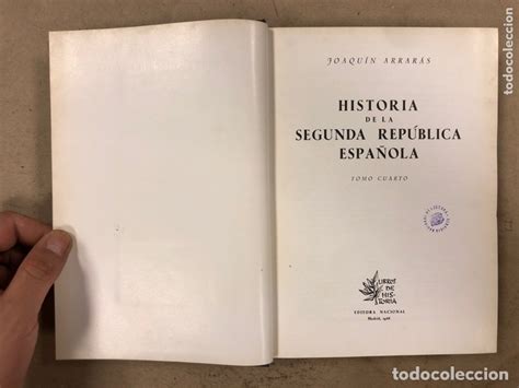 Historia De La Segunda República Española Tomo Comprar En