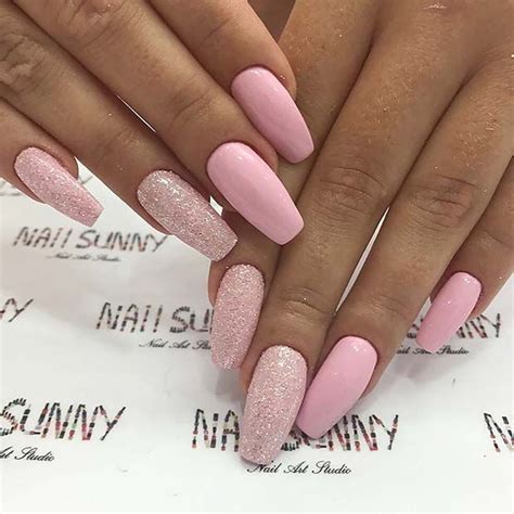 29 Simple And Lovely Pink Nails Belletag Light Pink Acrylic Nails