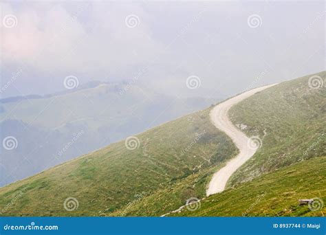 Foggy Mountain Road Stock Images Image 8937744