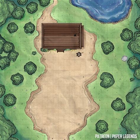 Battlemap The Hunter S Cabin FantasyMaps Fantasy Map Tabletop