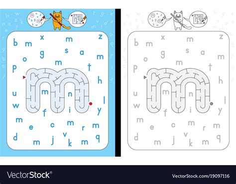 M Is For Maze Letter M Template Download Printable Pdf Templateroller