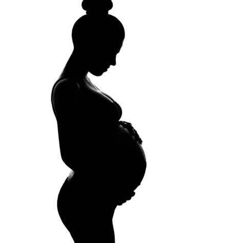 Silueta de mujer embarazada fotos de stock imágenes de Silueta de