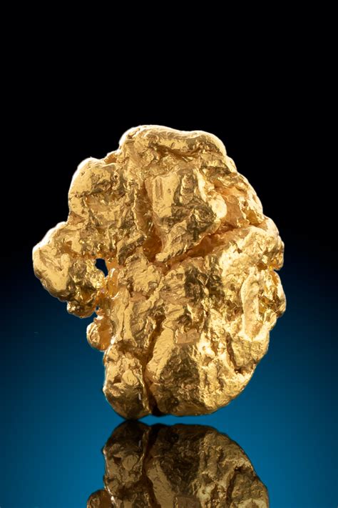 Thick And Chunky Natural Gold Nugget From Alaska 34100 Natural