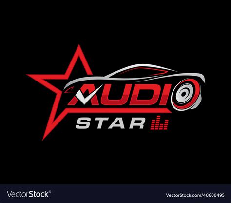 Car Audio Services Logo And Music Logo Design Vector Image
