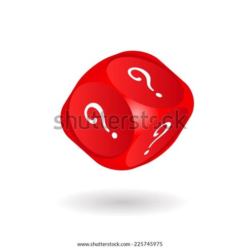 Dice Question Mark Stock Vector Royalty Free 225745975 Shutterstock