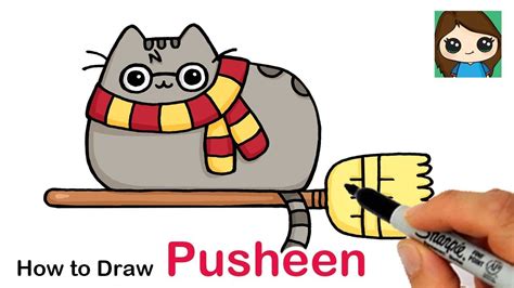 How To Draw Pusheen Harry Potter Easy Harry Potter Canvas Harry Potter