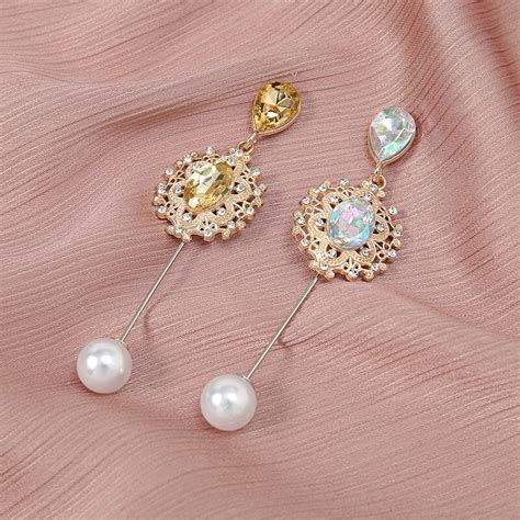 Safety Women Muslim Hijab Pins Islamic Scarf Brooch Pearl Clips Headscarf Decoration Turban