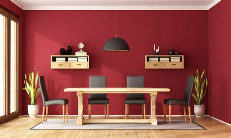 Dark Red Wall Color