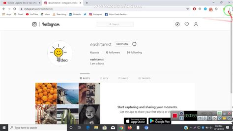 How To Add Photo Instagram Laptop Or Pc Youtube