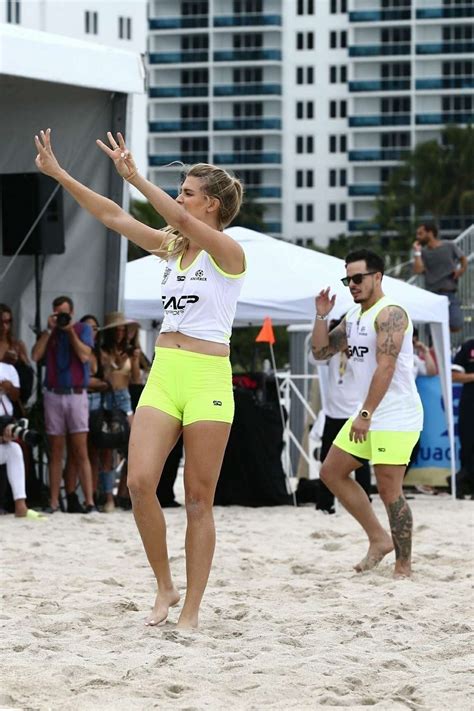 Eugenie Bouchard Sports Illustrateds Celebrity Beach Soccer Match 19
