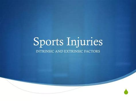 Ppt Sports Injuries Powerpoint Presentation Free Download Id2522716
