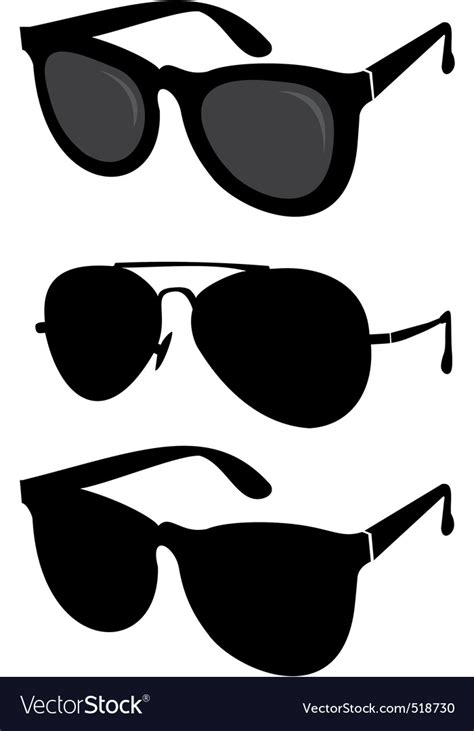 Classical And Sport Sunglasses Royalty Free Vector Image