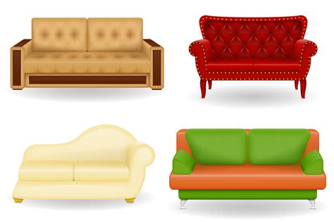 Set Icons Furniture Sofa Vector Illustration 516388 Vector Art At Vecteezy