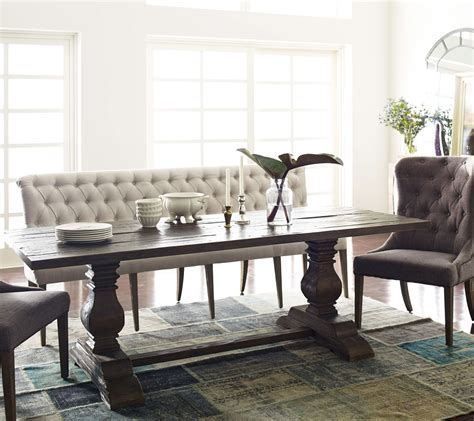 At the same time, a banquette makes the space look neat and cozy. French Tufted Upholstered Dining Bench Banquette | Zin Home