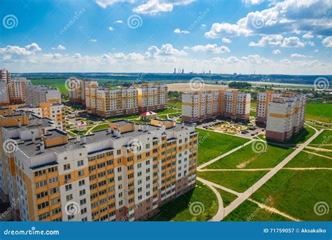 View Of The Residential District Stock Image Image Of Estate Aerial