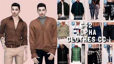 The Sims 4 642 Alpha Male Clothes Cc Finds Cc Links Showcase