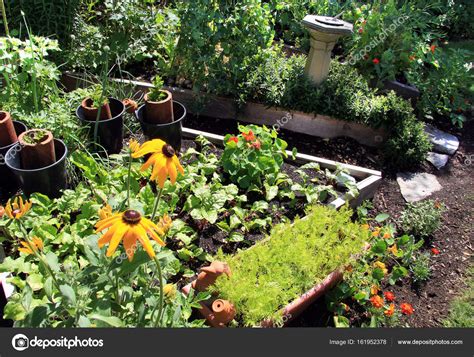 Summer Vegetable And Flower Garden Stock Photo By ©hannamariah 161952378
