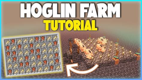 Minecraft Easy Hoglin Farm Tutorial 120 1400 Ph Youtube