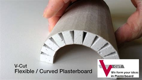 V Cut Flexible Curved Plasterboard Drywall Youtube