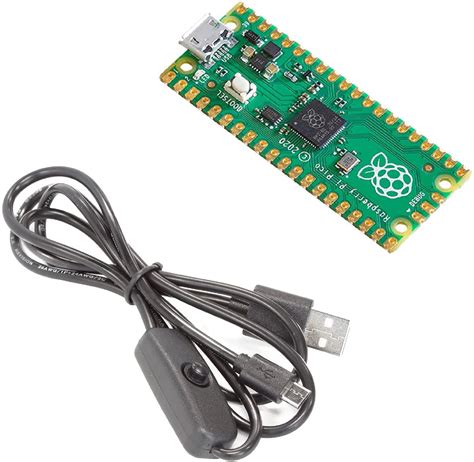 Buy Raspberry Pi Pico Rp Microcontroller Board With Power Switch Micro Usb Cable Online At