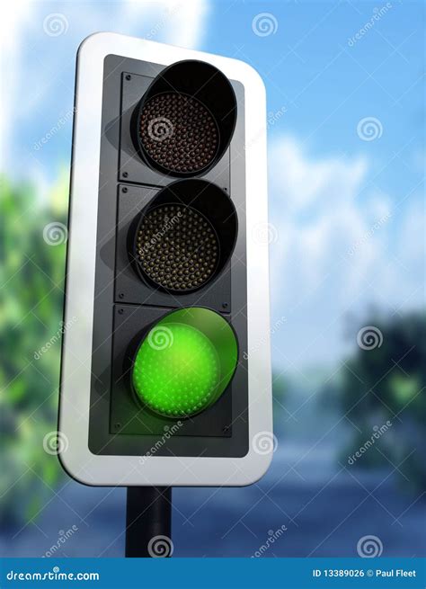 Green Traffic Light Stock Illustration Illustration Of Code 13389026