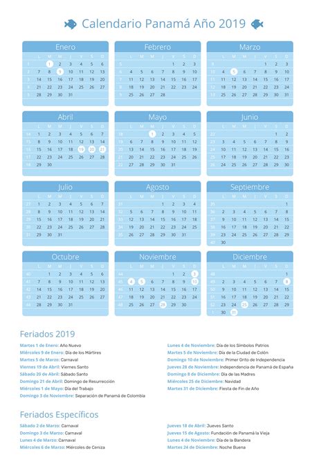 Primer Ministro Sueño Contrato Calendario Colombia 2019 Con Festivos