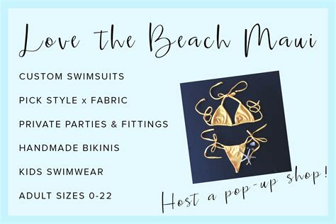 love the beach maui custom swimwear handmade bikinis