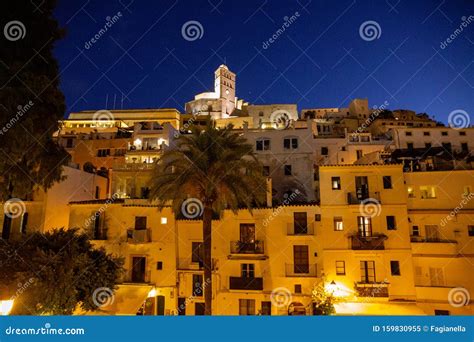 Ibiza Old Town Of Dalt Vila Stock Image Image Of Walls Heritage