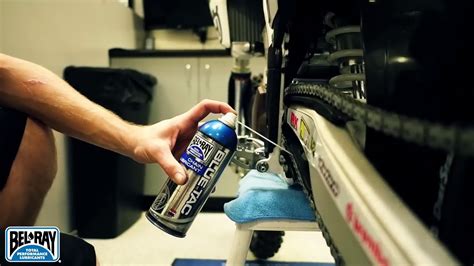 Meguiars car care & cleaning. Bel-Ray Blue Tac Chain Spray - YouTube