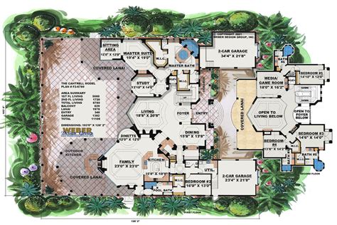 The Cantrell Home Plan A Mediterranean Style House Plan Luxury 2