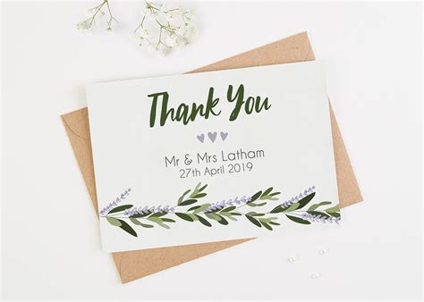 10 Wedding Thank You Card Examples You Ll Love