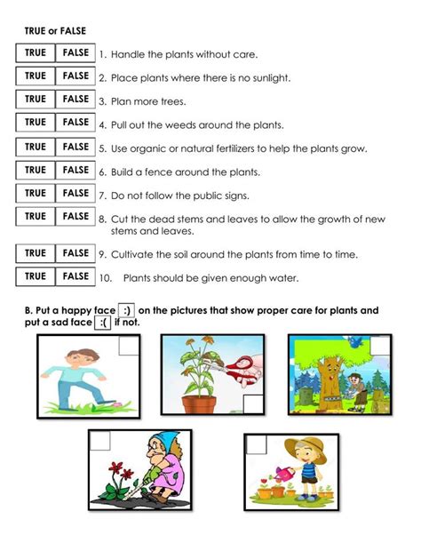 Worksheet With Pictures And Words To Help Students Understand The