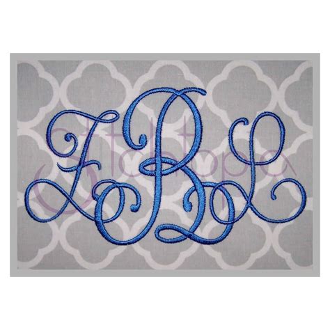 Sewing And Fiber A Z Swirly Machine Embroidery Monogram Font Designs Pes