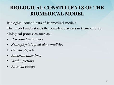 The Biomedical Model Of Health