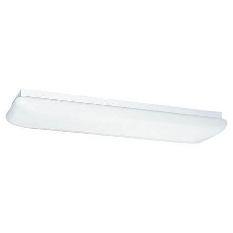 Light fixture number of lights. Sea Gull Lighting 2-Light White Fluorescent Ceiling ...