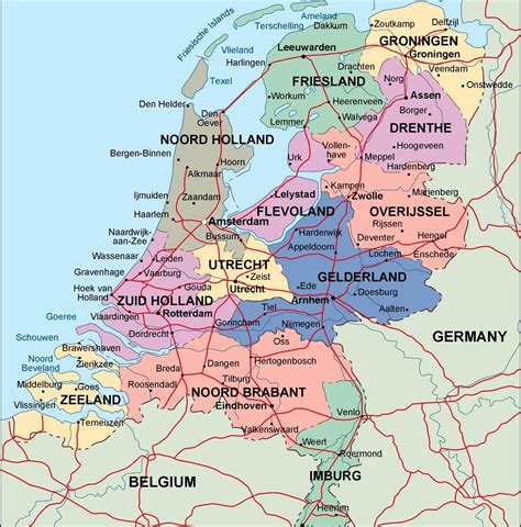Get your guidebooks, travel goods, even individual chapters. netherlands political map. Illustrator Vector Eps maps ...