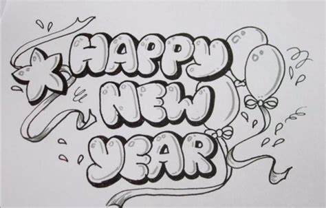 Maybe you would like to learn more about one of these? Как нарисовать слово Happy New Year карандашом поэтапно ...