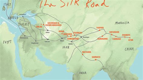 Silk Road Map Silk Route Map Tourist Map Of Silk Road Silk Road Travel