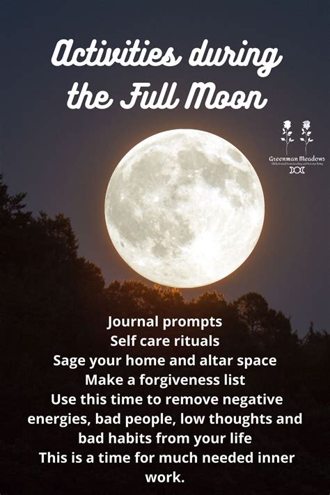 Full Moon Activities Wicca For Beginners Full Moon Ritual Moon New