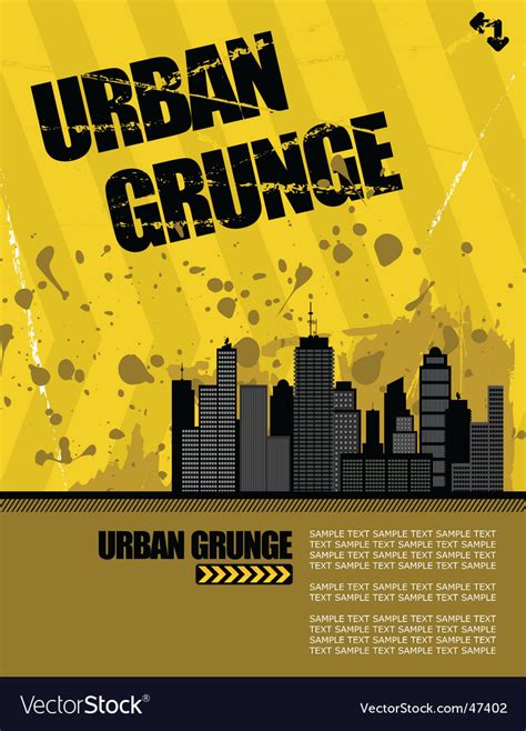 Urban Grunge Royalty Free Vector Image Vectorstock